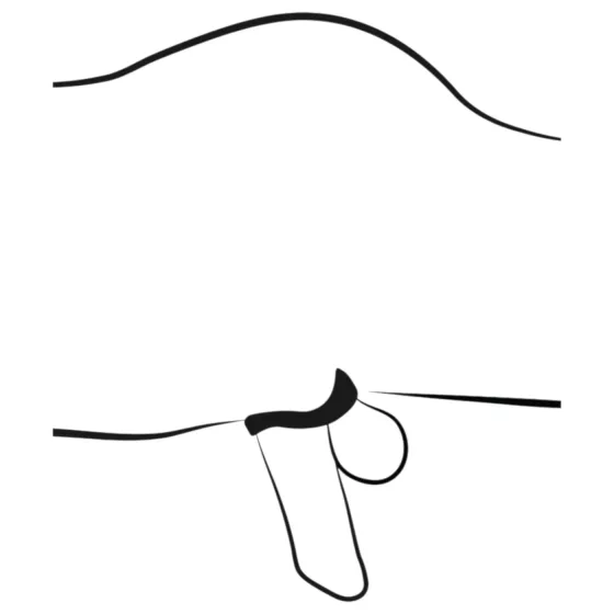 You2Toys - klietka na penis s penis plugom - čierna