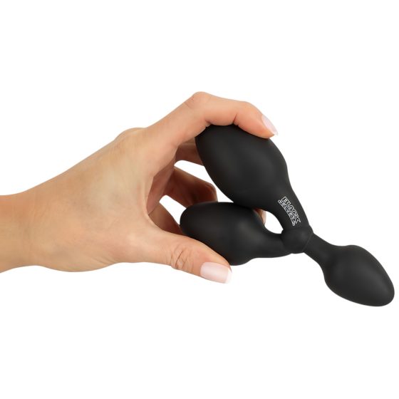 Black Velvets - análny kolík trojitý - čierny