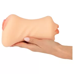 Nature Skin - vaginálny a orálny masturbátor (prírodný)
