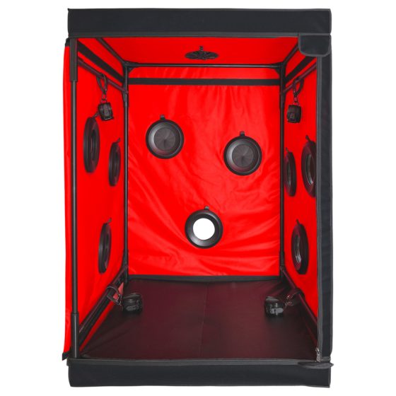 Secretdome - BDSM sex kabína s otvormi (čierna)