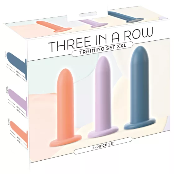 Three in a Row - tréningová sada dild - 3 ks - farebné