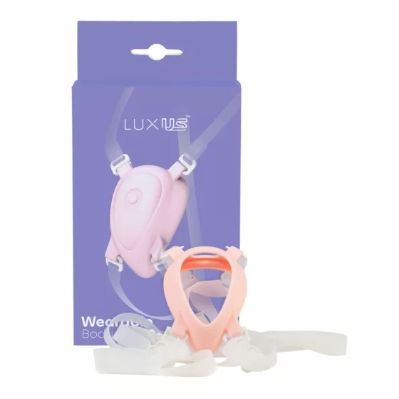 Luxus - pripínací postroj na klitorálny vibrátor (biely)