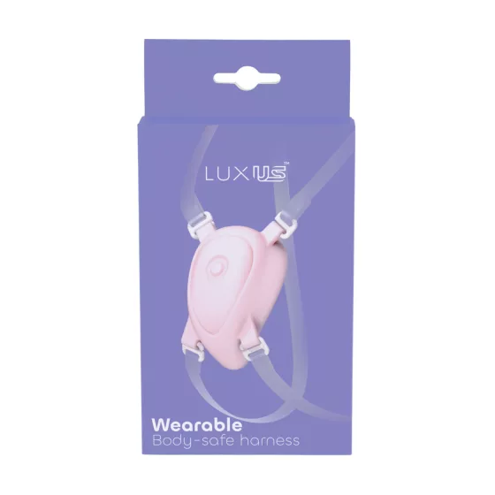 Luxus - pripínací postroj na klitorálny vibrátor (biely)