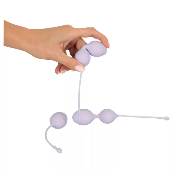 Beau Coeur Elorin - venušine guličky tréningová sada - 3 diely - fialová