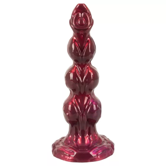 Beasty Cocks - Werewolf Willie dildo s prísavkou - bordový (21 cm)