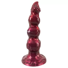   Beasty Cocks - Werewolf Willie dildo s prísavkou - bordový (21 cm)