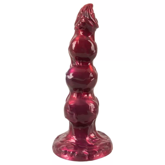 Beasty Cocks - Werewolf Willie dildo s prísavkou - bordový (21 cm)