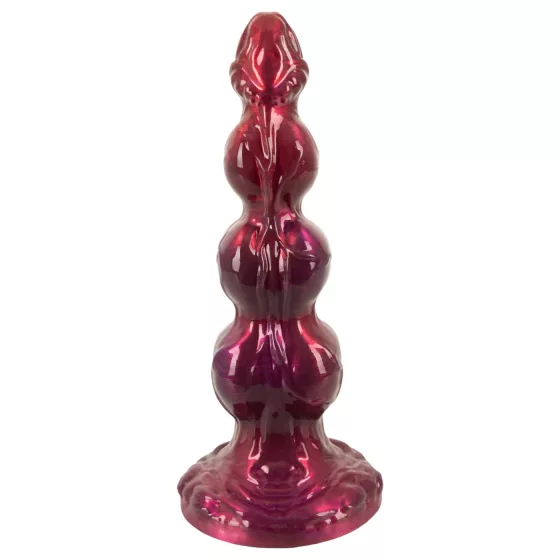 Beasty Cocks - Werewolf Willie dildo s prísavkou - bordový (21 cm)