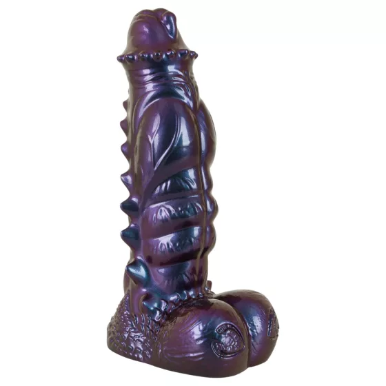 Beasty Cocks Tech-Zilla Bang - prísavkový monštruózny dildo (fialový)