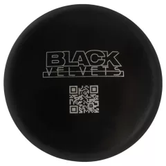   Black Velvets - silikónová análna zátka s prísavkou (čierna) - M