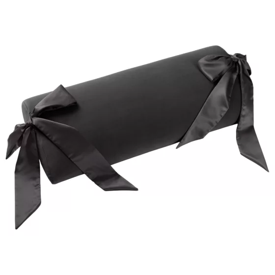 Liberator - sexuálny vankúš so saténovým pútacom (čierny)