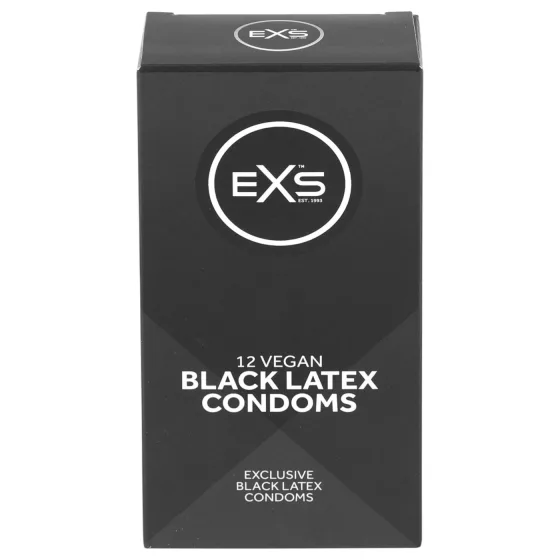 EXS - kondóm - latex čierny - 12 ks