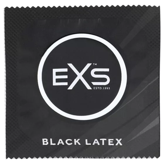 EXS - kondóm - latex čierny - 12 ks