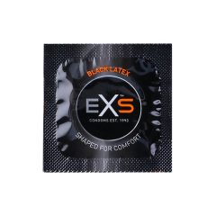 EXS Black - latexový kondóm - čierny (12 kusov)