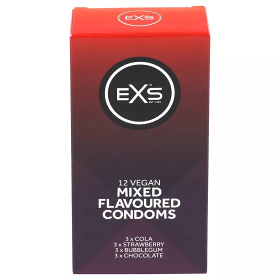 EXS - kondómy - mix príchutí - 12 ks