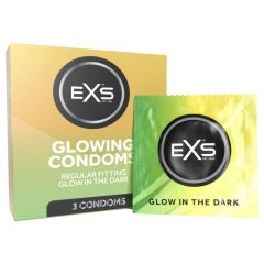 EXS Glow - žiariace kondómy (3 ks)