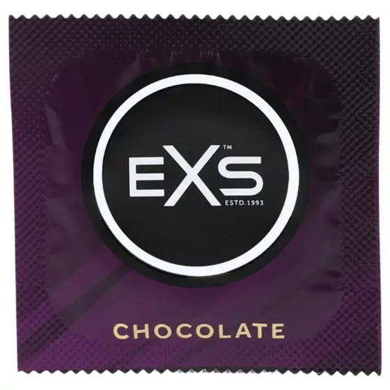 EXS - kondómy čokoládová príchuť - čierne - 100 ks