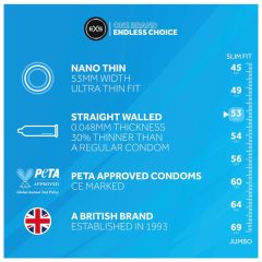 EXS Nano Thin - ultra tenký kondóm (12 ks)