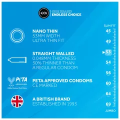 EXS Nano Thin - ultra tenký kondóm (48 ks)