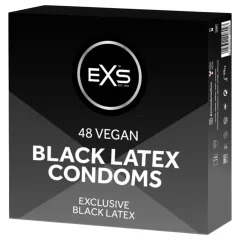 EXS Black - čierny kondóm (48 ks)