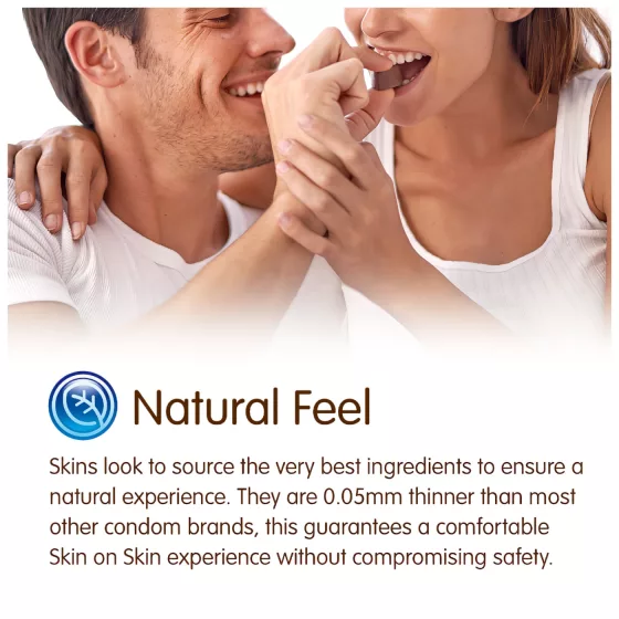 Skins - kondóm s čokoládovou príchuťou - 4 ks