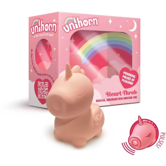 Unihorn Heart Throb - nabíjací jednorožec na klitoris (ružový)