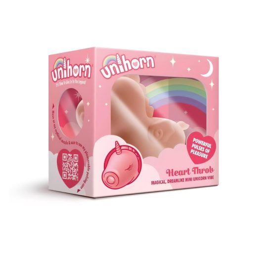 Unihorn Heart Throb - nabíjací jednorožec na klitoris (ružový)