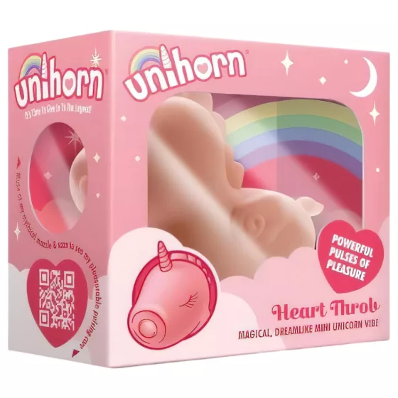 Unihorn Heart Throb - vibrátor na klitoris - akumulátorový - ružový