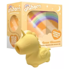   Unihorn Bean Blossom - vibrátor na klitoris - nabíjateľný - žltý