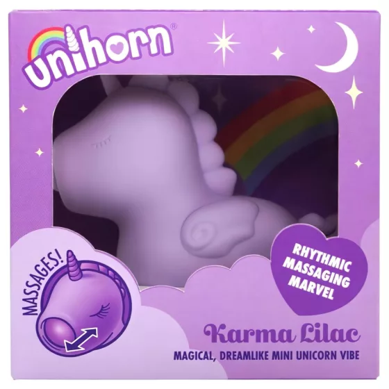 Unihorn Karma - vibrátor na klitoris - nabíjateľný - fialový