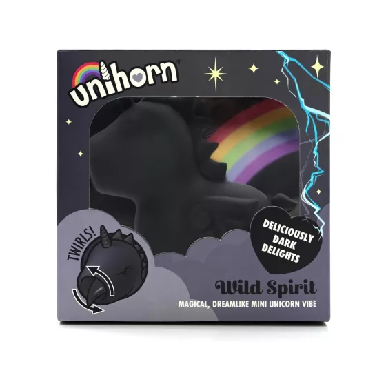 Unihorn Wild Spirit - vibrátor na klitoris - dobíjací - čierny