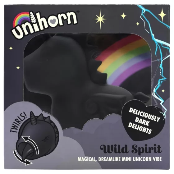 Unihorn Wild Spirit - vibrátor na klitoris - dobíjací - čierny