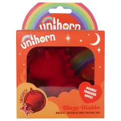   Unihorn Blaze Diablo - vibračný stimulátor klitorisu - nabíjateľný - červený
