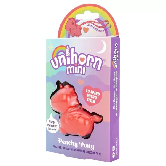 Unihorn - Mini vibrátor na dráždenie klitorisu (broskyňový)