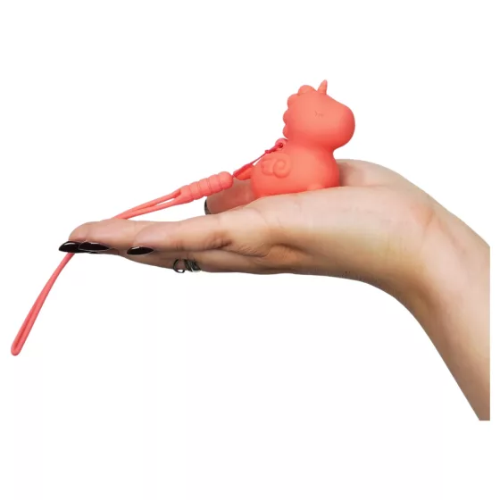 Unihorn - Mini vibrátor na dráždenie klitorisu (broskyňový)