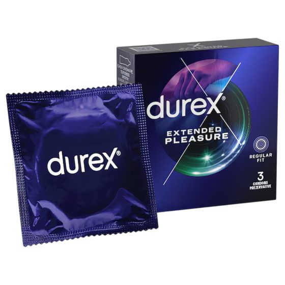 Durex - kondómy s predĺženým účinkom - 56mm - 3ks