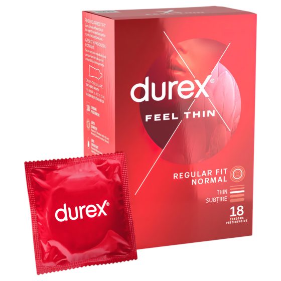 Durex Feel Thin - prirodzený pocit kondómy (18 ks)