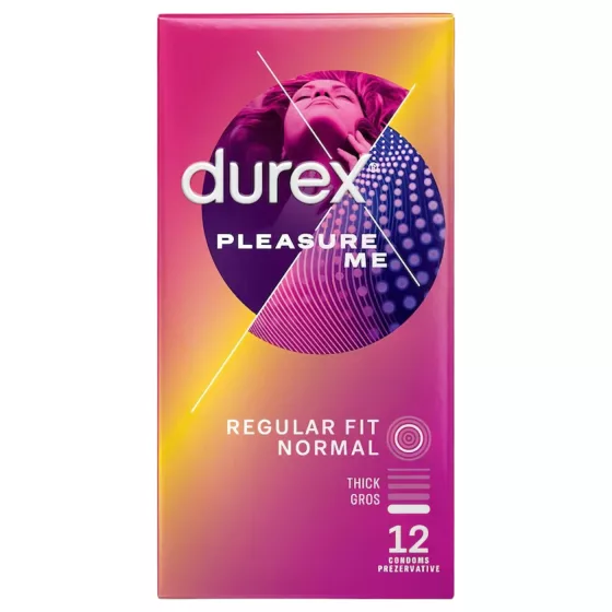 Durex - kondóm - vrúbkovaný bodkovaný - 12 ks