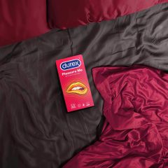   Durex Emoji PleasureMe - rebrovaný a bodkovaný kondóm (12 ks)