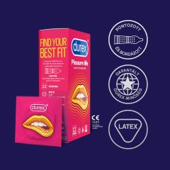   Durex Emoji PleasureMe - vrúbkované-bodkované kondómy (12ks)