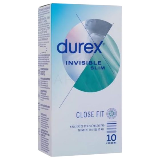 Durex Invisible Slim - extra tenké kondómy - 10 ks