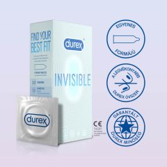   Durex Invisible Extra Thin - extra senzibilné kondómy (10ks)