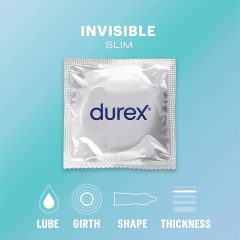 Durex Invisible Slim - extra tenké kondómy - 10 ks