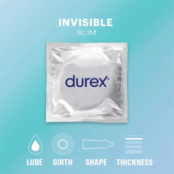 Durex Invisible Slim - extra tenké kondómy - 10 ks
