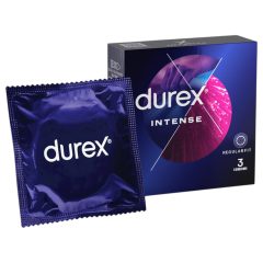   Durex Intense - kondómy s drážkovaním a výstupkami - 3 ks