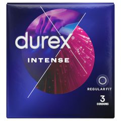   Durex Intense - kondómy s drážkovaním a výstupkami - 3 ks