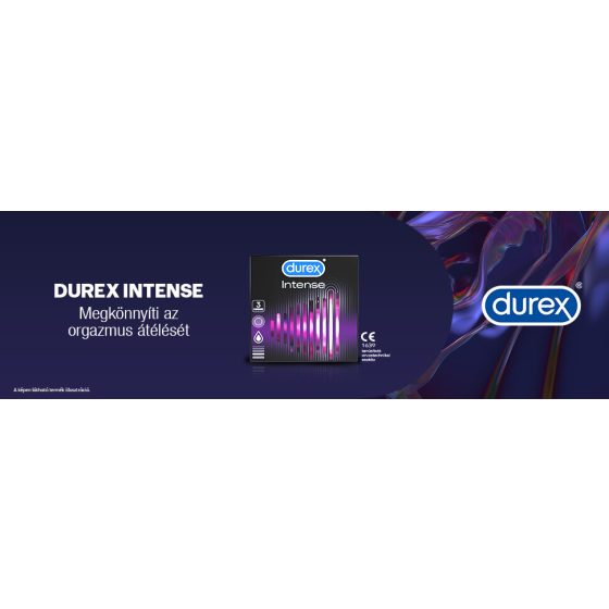 Durex Intense - vrúbkované a bodkované kondómy (3ks)