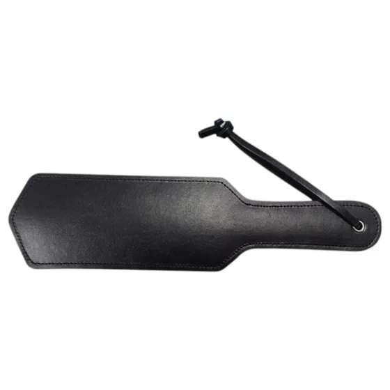 Rouge - bičíkový pádlo - pravá koža - čierna - s kovovými cvokmi