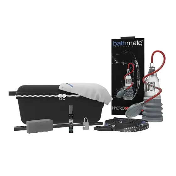 BathMate - vákuová pumpa na penis - set - priehľadná