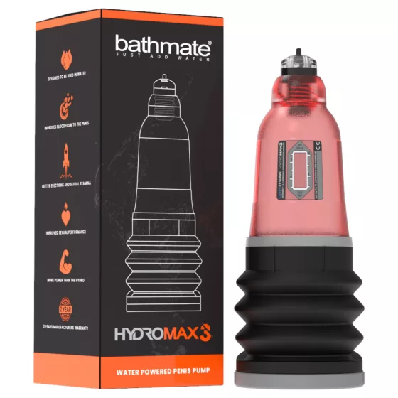 Bathmate Hydromax3 - hydropumpa (červená)